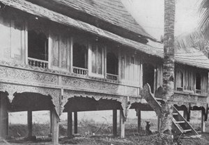 A Malay House in Sungei Ujong by English Photographer