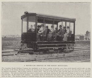 A Motor-Car Service in the Rocky Mountains by English Photographer