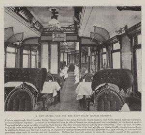 A New Dining-Car for the East Coast Scotch Express by English Photographer