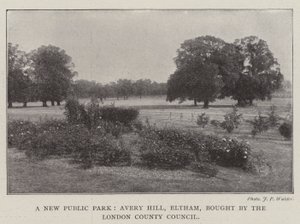 A New Public Park, Avery Hill, Eltham, bought by the London County Council by English Photographer