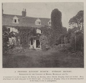 A Proposed Kingsley Museum, Eversley Rectory