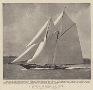 A Record Breaker at Cowes by English Photographer
