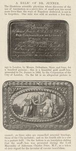 A Relic of Dr Jenner by English Photographer