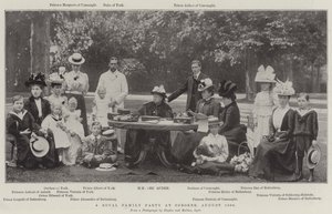 A Royal Family Party at Osborne, August 1898 by English Photographer