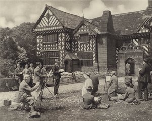 A Sketching Class at Speke Hall