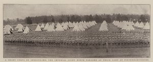 A Smart Corps of Irregulars, the Imperial Light Horse paraded at their Camp at Pietermaritzburg