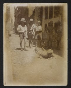 A prisoner under armed guard at Ram Bagh garden, from Views of Amritsar, including the aftermath of the riots