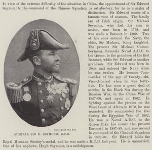 Admiral Sir E Seymour, KCB