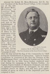 Admiral Sir R More-Molyneux, the new President of the Royal Naval College