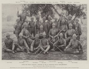 After the Tirah Campaign, Officers of the 2nd Battalion Royal Irish Regiment by English Photographer