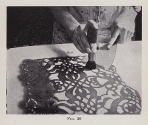 Application of Stencils to Surfaces by English Photographer