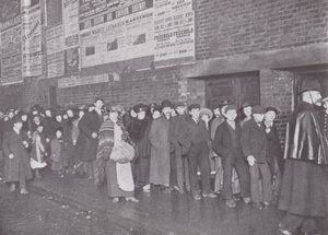 At the Gallery Door of the Standard Theatre, Shoreditch by English Photographer