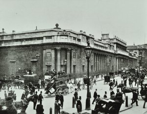Bank of England, Threadneedle Street, City of London, 1890 by English Photographer