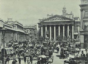 Bank of England, Threadneedle Street, City of London, 1890 by English Photographer