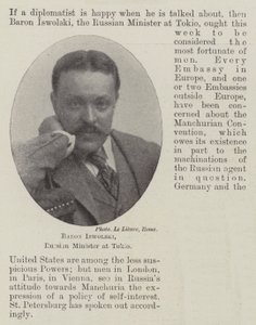 Baron Iswolski, Russian Minister at Tokio