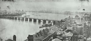 Battersea Bridge: View from Chelsea Church Tower, 1875 by English Photographer
