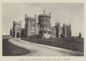 Belvoir Castle, Leicestershire, the Seat of the Duke of Rutland by English Photographer