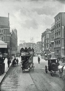 Bishopsgate Street, looking East from near Liverpool Street by English Photographer