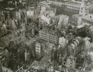 Bomb damage from the top of St Paul