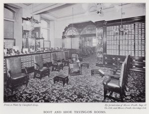 Boot and shoe trying-on rooms