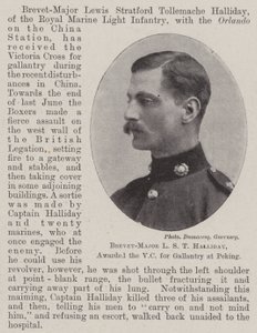 Brevet-Major L S T Halliday, awarded the VC for Gallantry at Peking by English Photographer