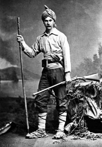 British Huntsman in India by English Photographer