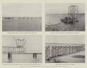 Building the Bridge over the Atbara River in the Soudan