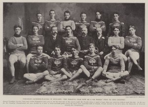 Canadian Lacrosse-Players in England, the Toronto Team Now on a Six Weeks Visit to This Country by English Photographer