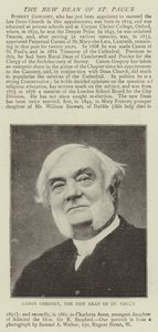 Canon Gregory, the New Dean of St Paul