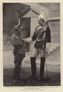 Captain Ames, the Tallest Officer in the British Army, and the Honourable Maurice Gifford of the Rhodesian Horse by English Photographer