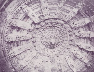 Carved Ceiling, Jain Temple, Mount Abu by English Photographer