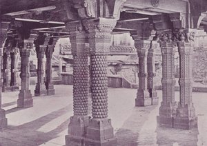 Carved Pillars, Panch Mahal, Fatehpur Sikri by English Photographer