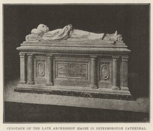 Cenotaph of the late Archbishop Magee in Peterborough Cathedral