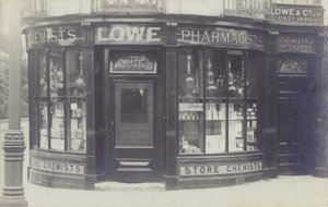 Charles Lowe & Co Drug Store, Newbury, Berkshire by English Photographer