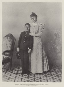 Christina, Queen-Regent of Spain, and her Son, Alfonso XIII, King of Spain