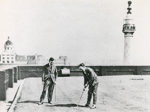 City Golfers Viewed from the Monument by English Photographer
