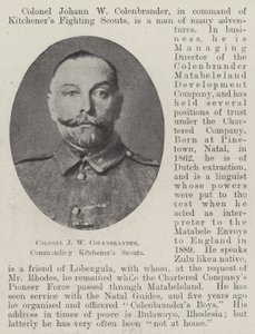 Colonel J W Colenbrander, commanding Kitcheners Scouts by English Photographer