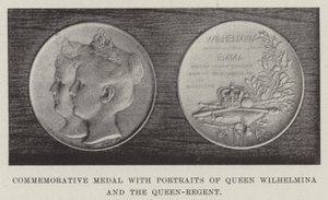 Commemorative Medal with Portraits of Queen Wilhelmina and the Queen-Regent by English Photographer