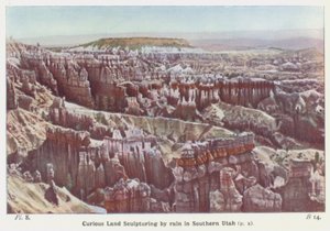 Curious Land Sculpturing by Rain in Southern Utah