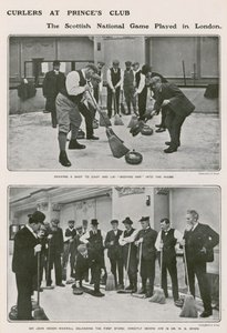 Curlers at Princes Club, the Scottish National Game in London by English Photographer