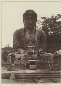 Daibutsu, The Sacred Buddha, at Kamakura, Japan