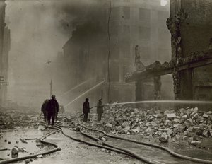 Damage in the City of London by English Photographer