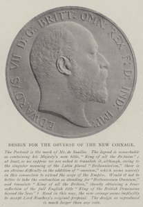 Design for the Obverse of the New Coinage