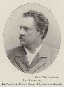 Dr Kathrein, Ex-President of Lower House of Austrian Reichsrath by English Photographer