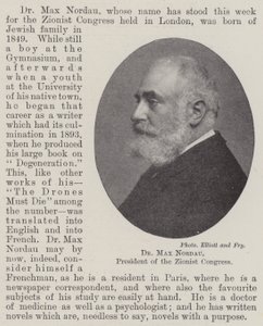Dr Max Nordau, President of the Zionist Congress