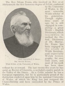 Dr Silvan Evans, First DLitt of the University of Wales by English Photographer
