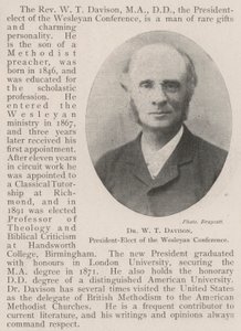 Dr W T Davison, President-Elect of the Wesleyan Conference by English Photographer