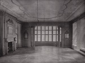 Drawing-Room, looking into Bay, Ashorne Hill House, near Leamington, England by English Photographer