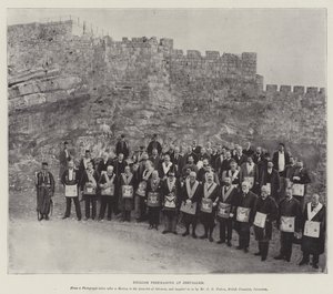 English Freemasons at Jerusalem by English Photographer