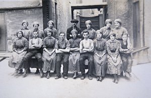 Female workers at the Woolwich Arsenal, London by English Photographer